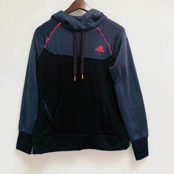 adidas Tops - Gray/black ADIDAS Women's Climawarm hoodie size M